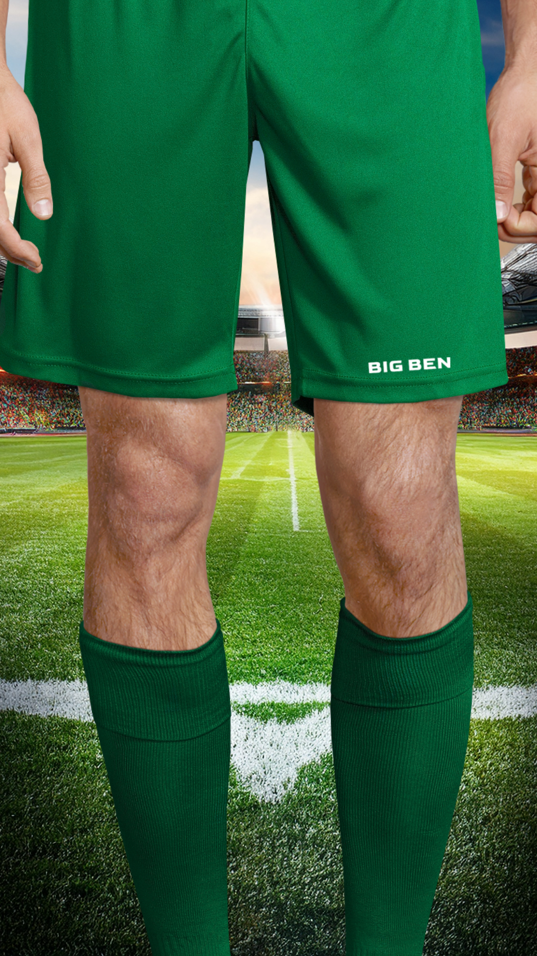 Runner Shorts Schriftzug white