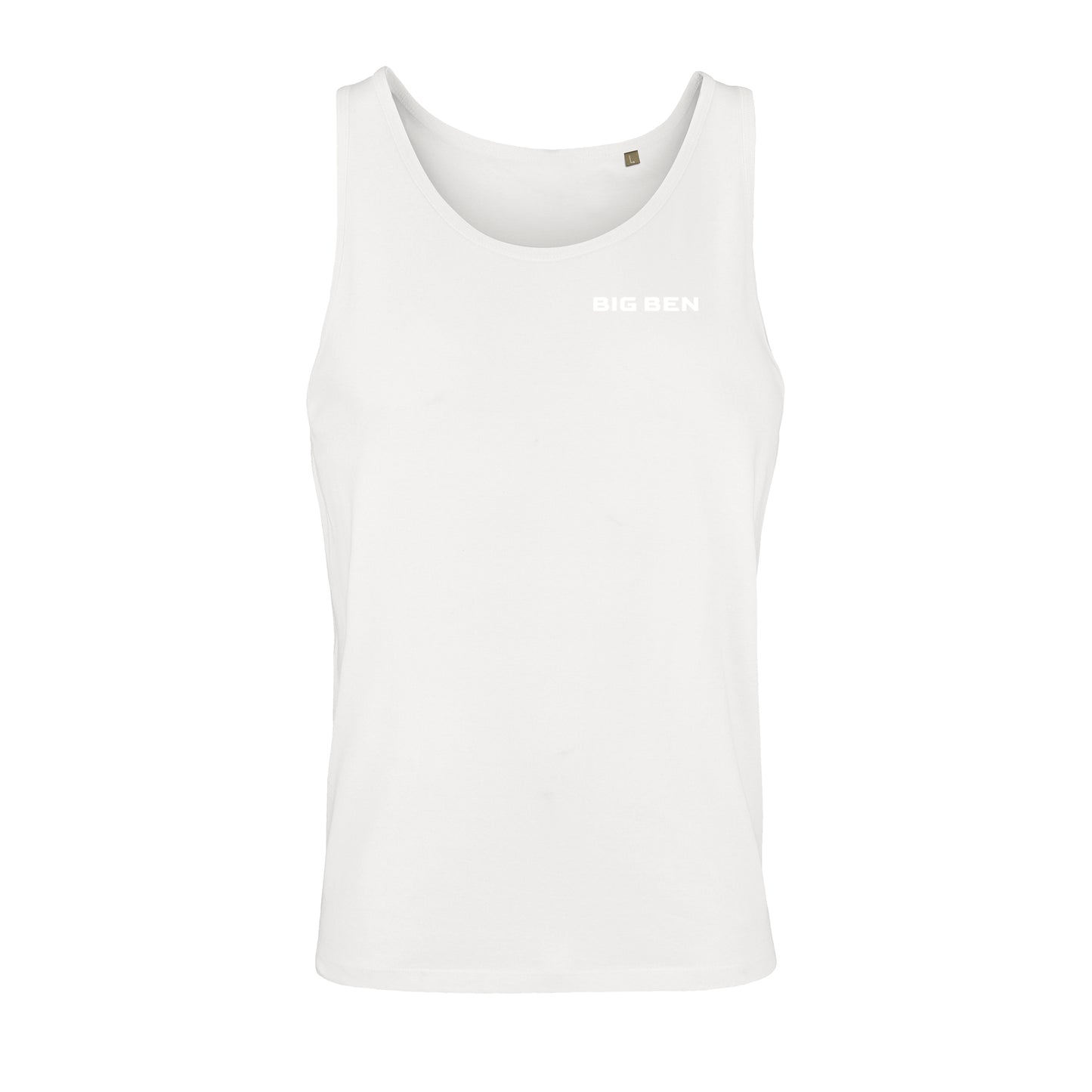 Unisex Tank-Top Miami Chest-Schriftzug white
