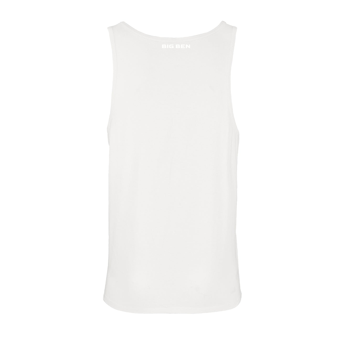 Unisex Tank-Top Miami Neck-Schriftzug white