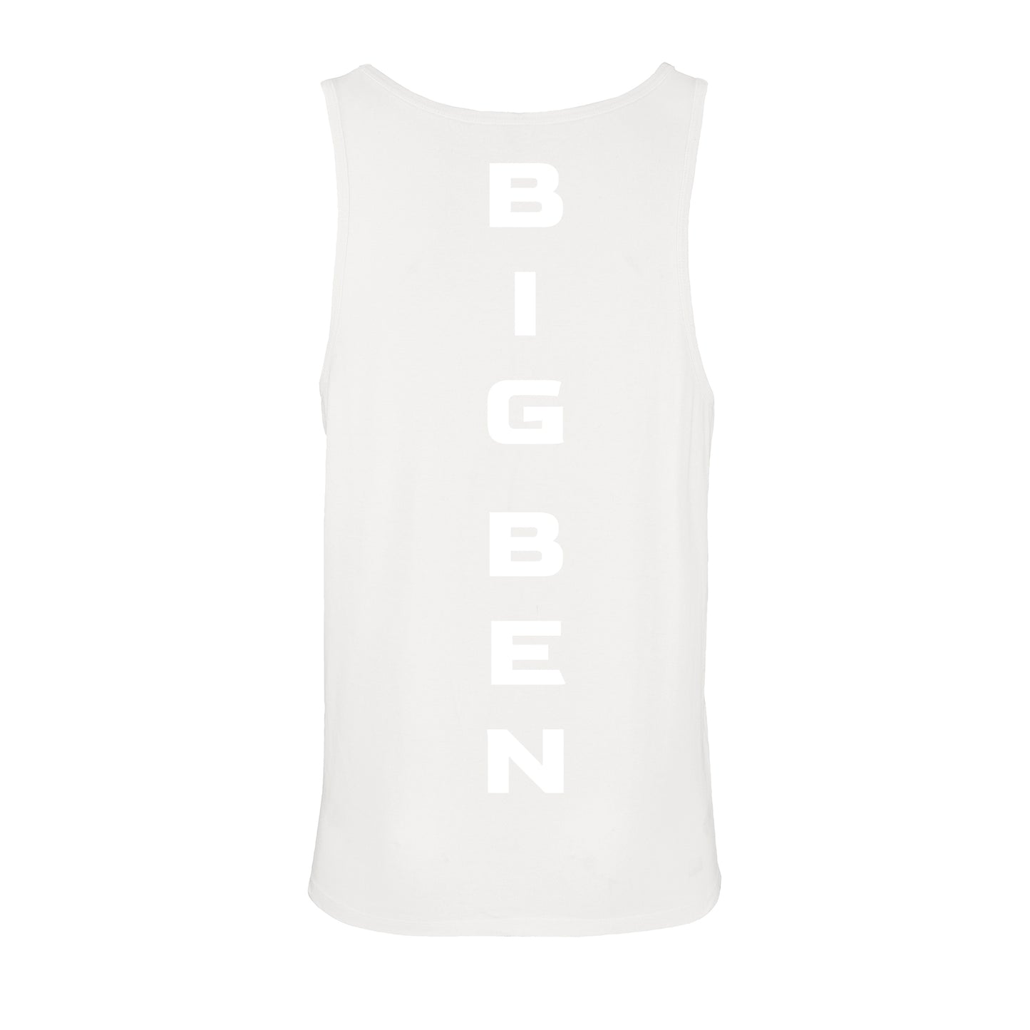 Unisex Tank-Top Miami Back-Schriftzug white