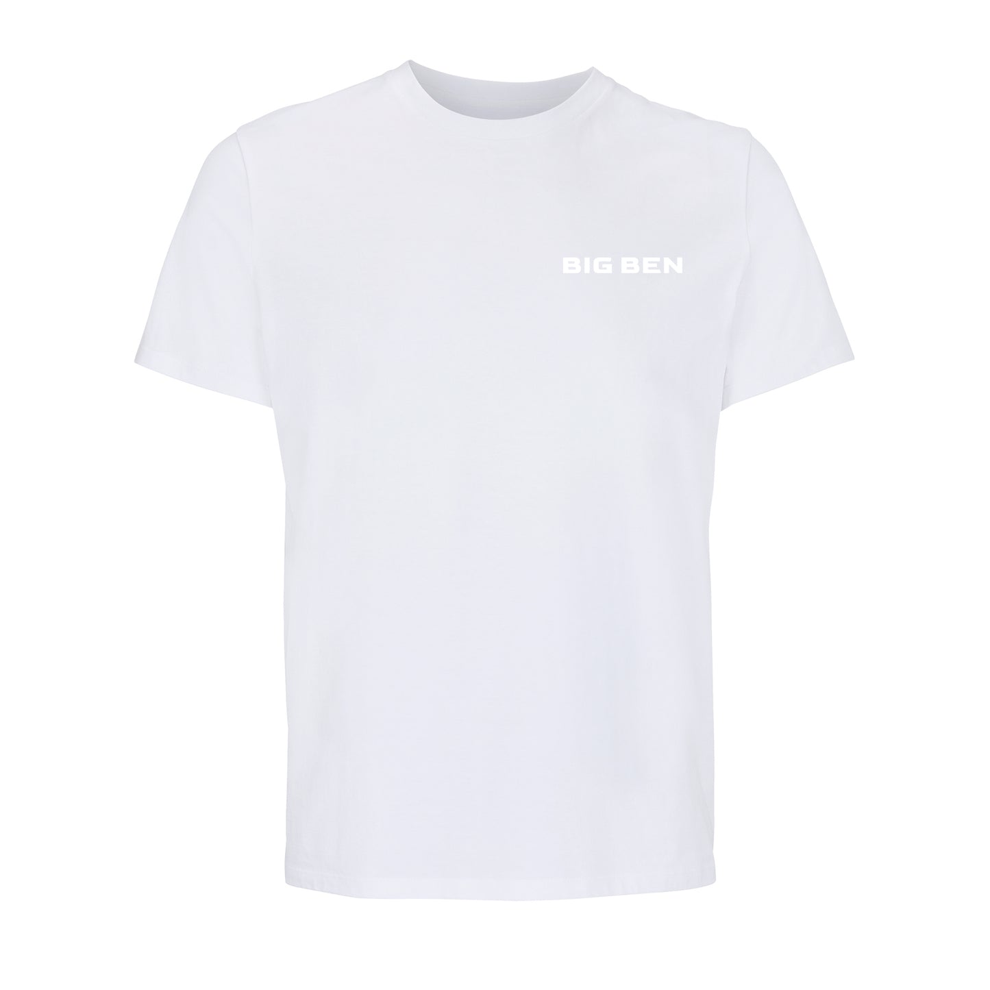 BigBen Unisex T-shirt Chest-Schriftzug white