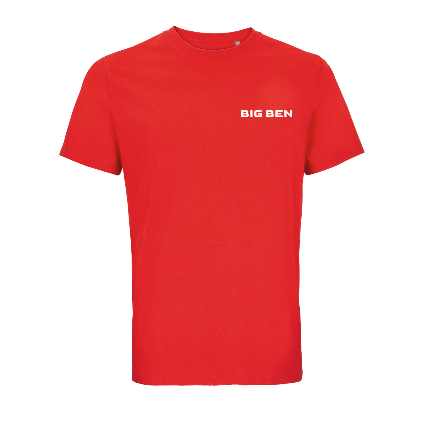 BigBen Unisex T-shirt Chest-Schriftzug white