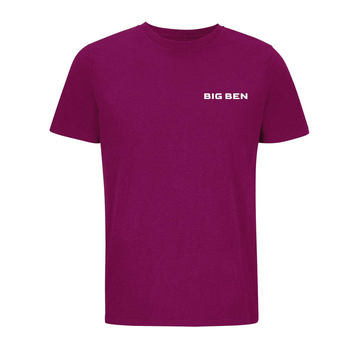 BigBen Unisex T-shirt Chest-Schriftzug white