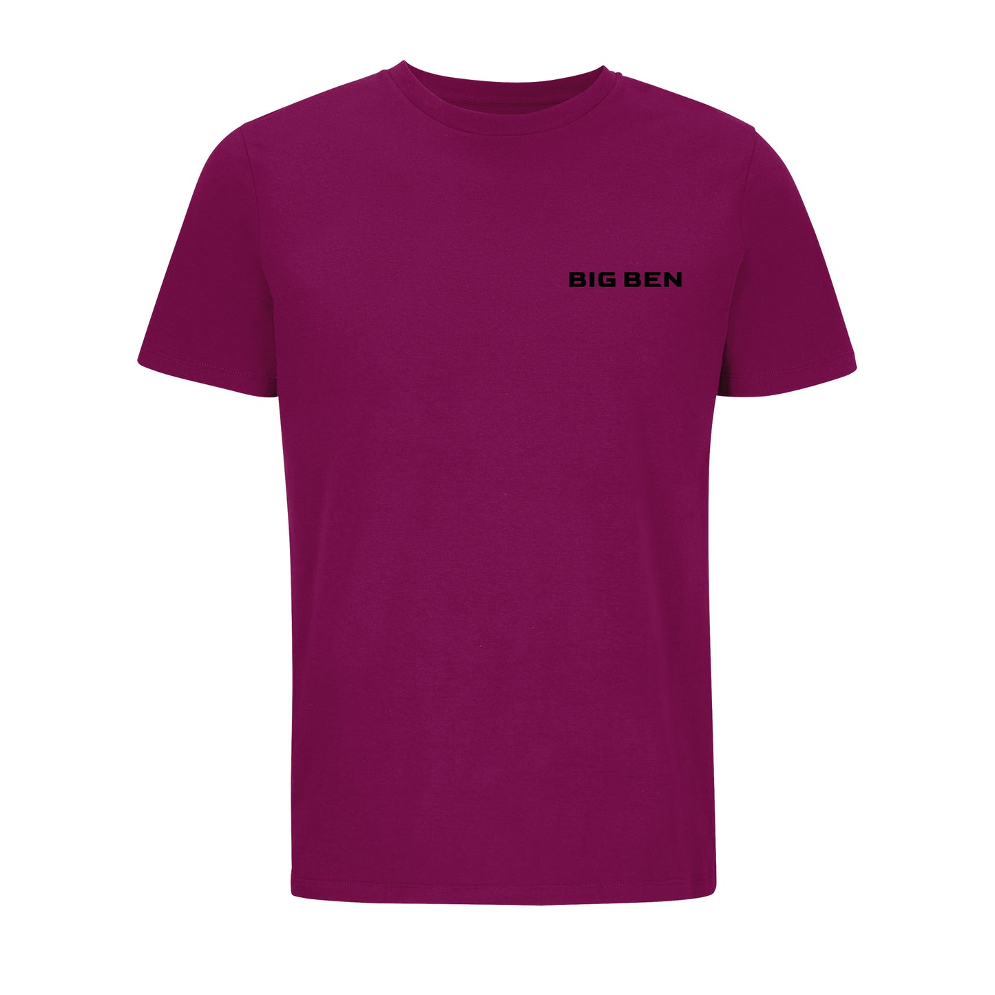 BigBen Unisex T-shirt Chest-Schriftzug black