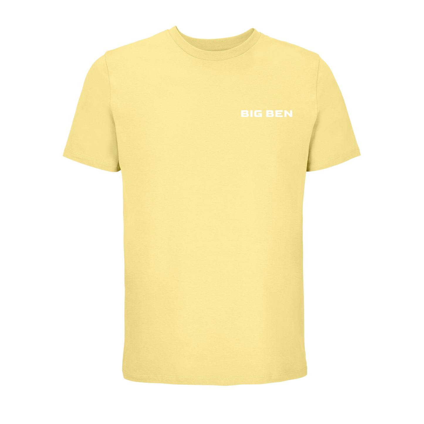 BigBen Unisex T-shirt Chest-Schriftzug white