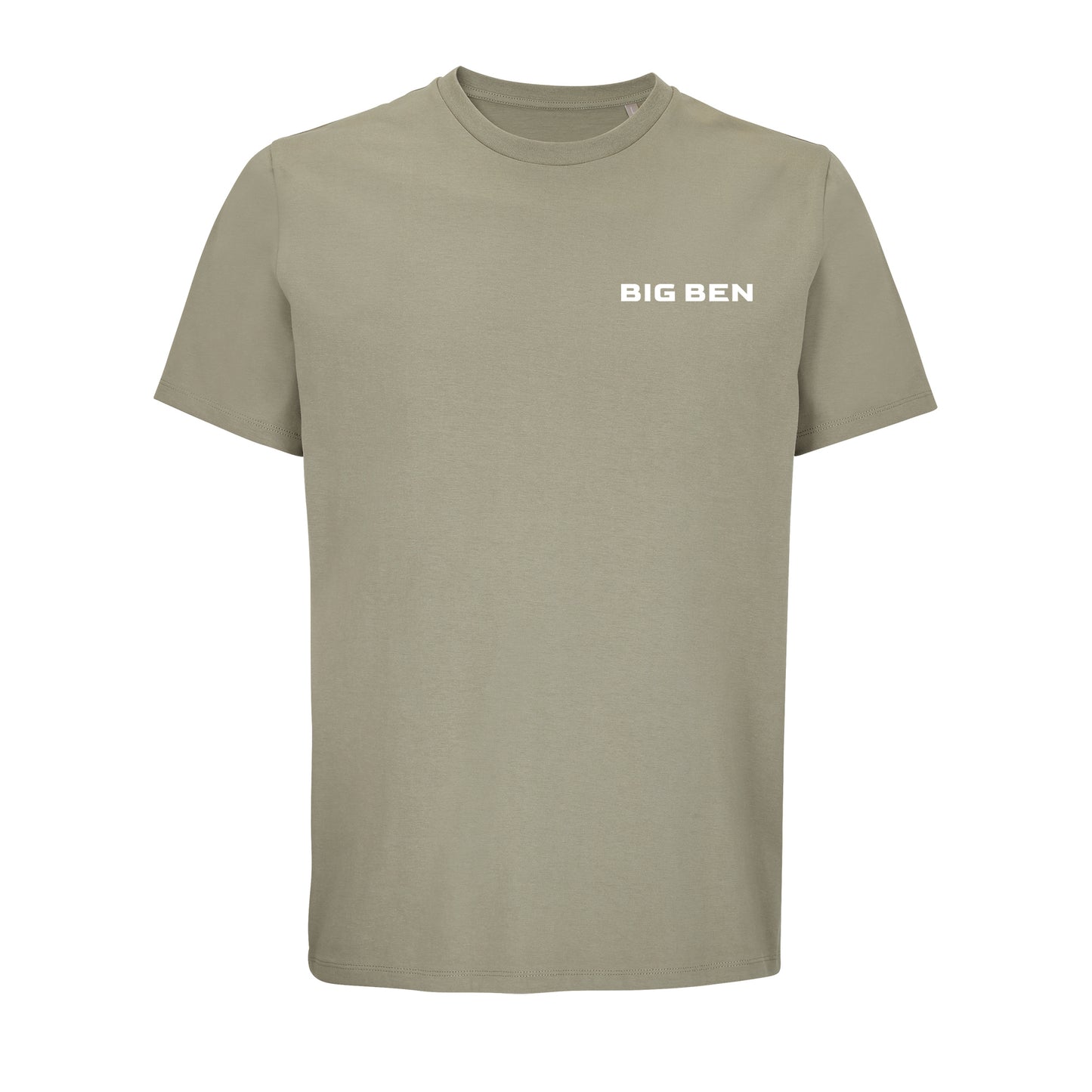 BigBen Unisex T-shirt Chest-Schriftzug white