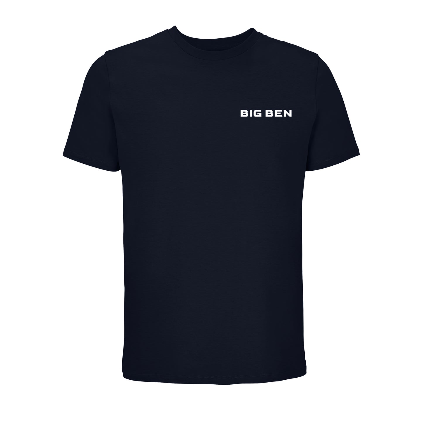 BigBen Unisex T-shirt Chest-Schriftzug white