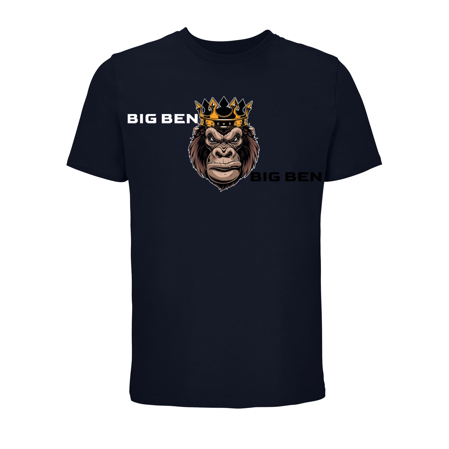 BigBen Unisex T-shirt Schriftzug & Logo versetzt