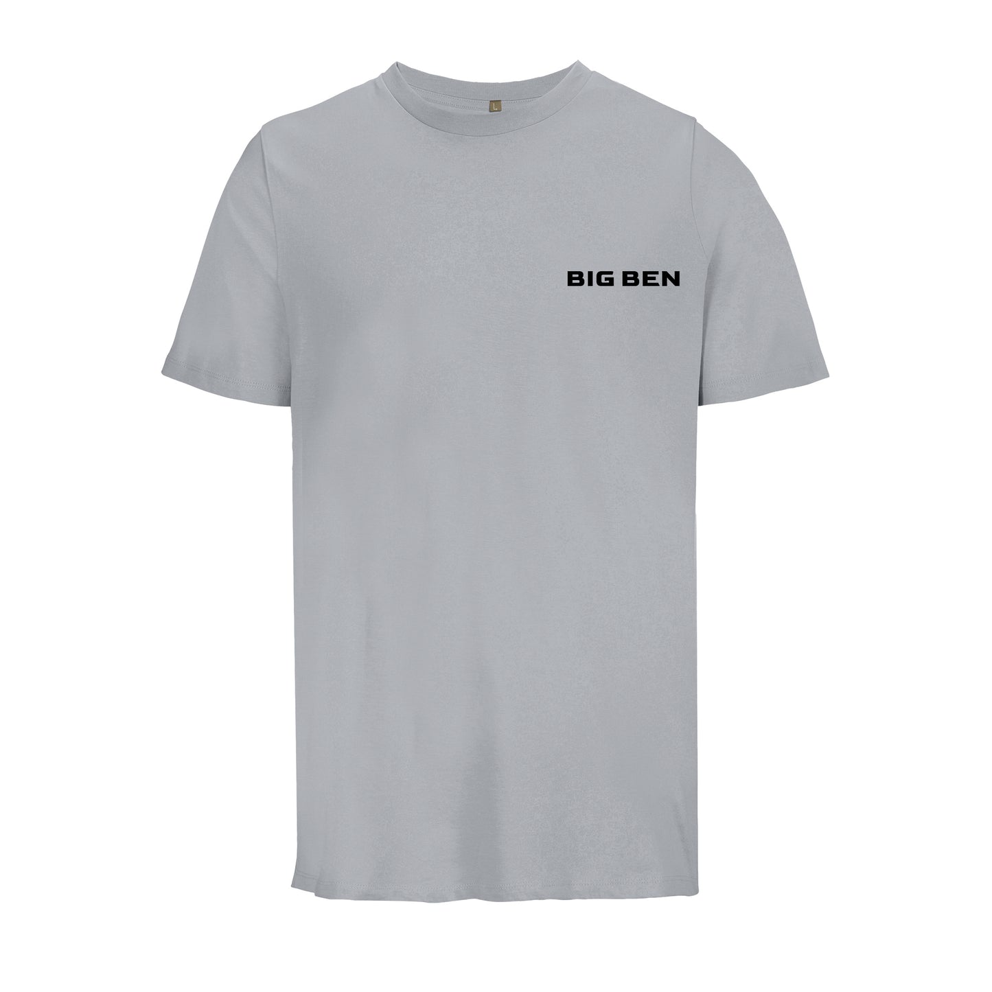 BigBen Unisex T-shirt Chest-Schriftzug black