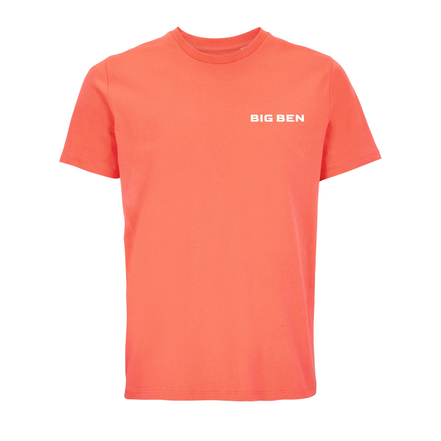 BigBen Unisex T-shirt Chest-Schriftzug white